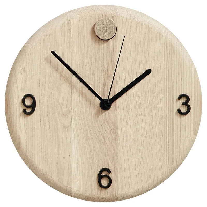 Andersen Furniture - Wood Time ur, Ø22 cm, eg