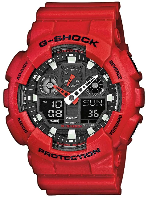 Casio GA-100B-4AER Herreur G-Shock Ur Rødt