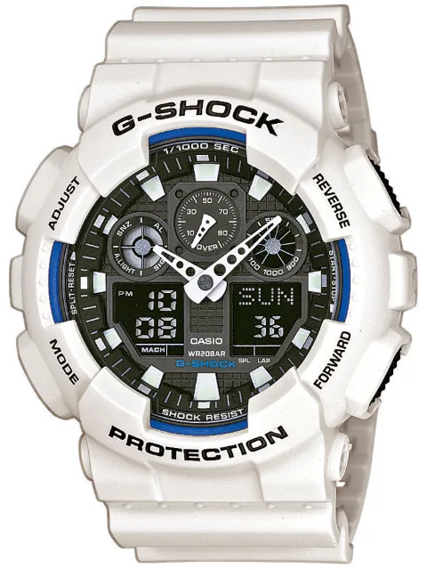 Casio GA-100B-7AER Herreur G-Shock Hvidt Ur
