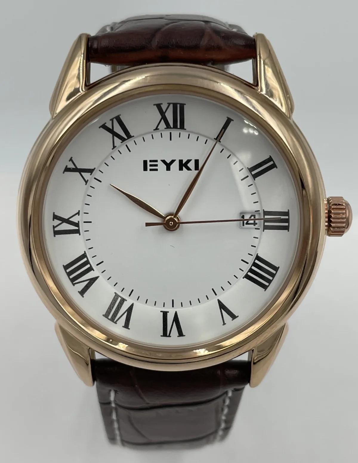 EYKI Roma Rosegold Brown Leather Dameur