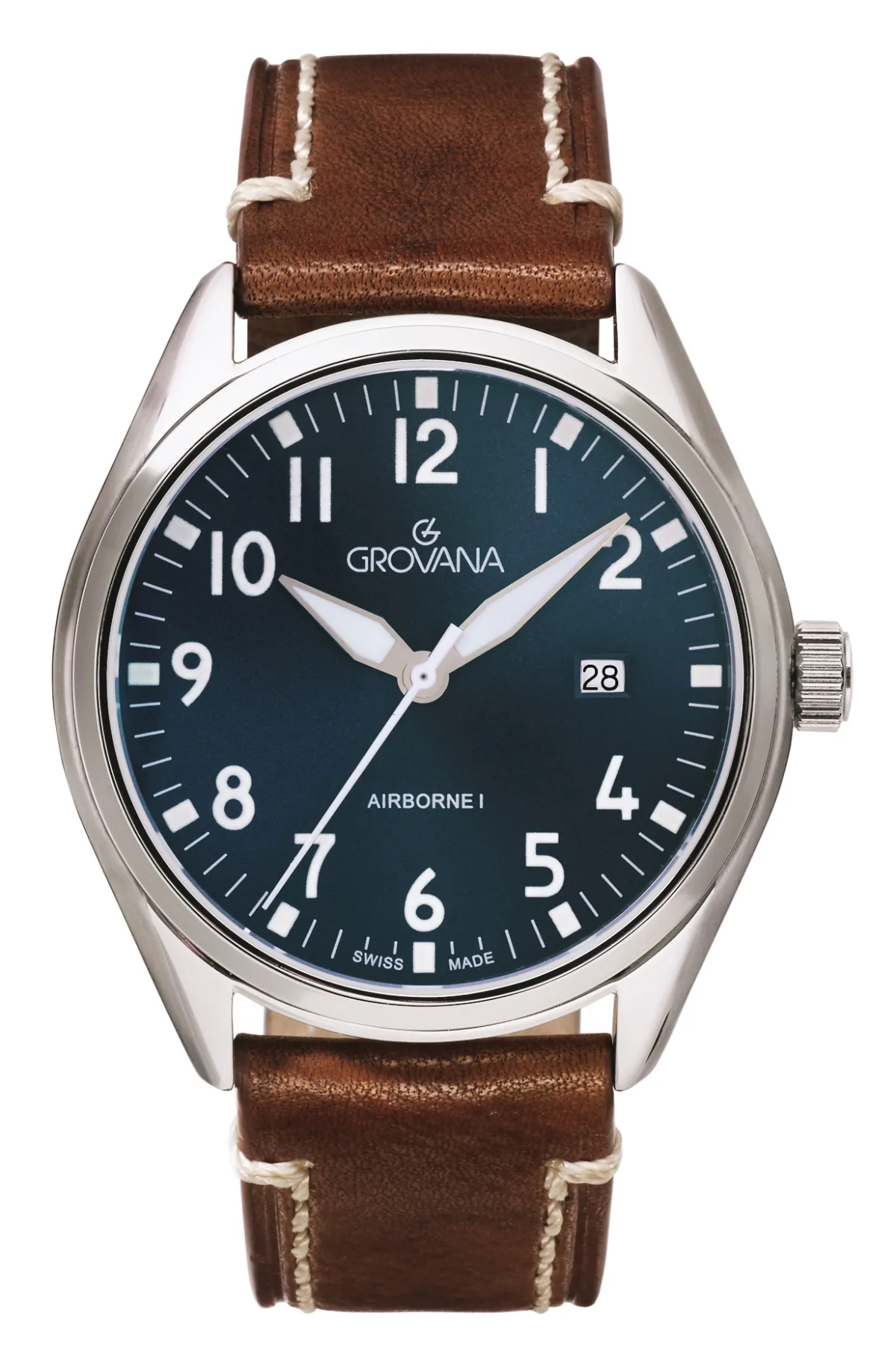 Grovana Airborne Blue Herreur med blå urskive