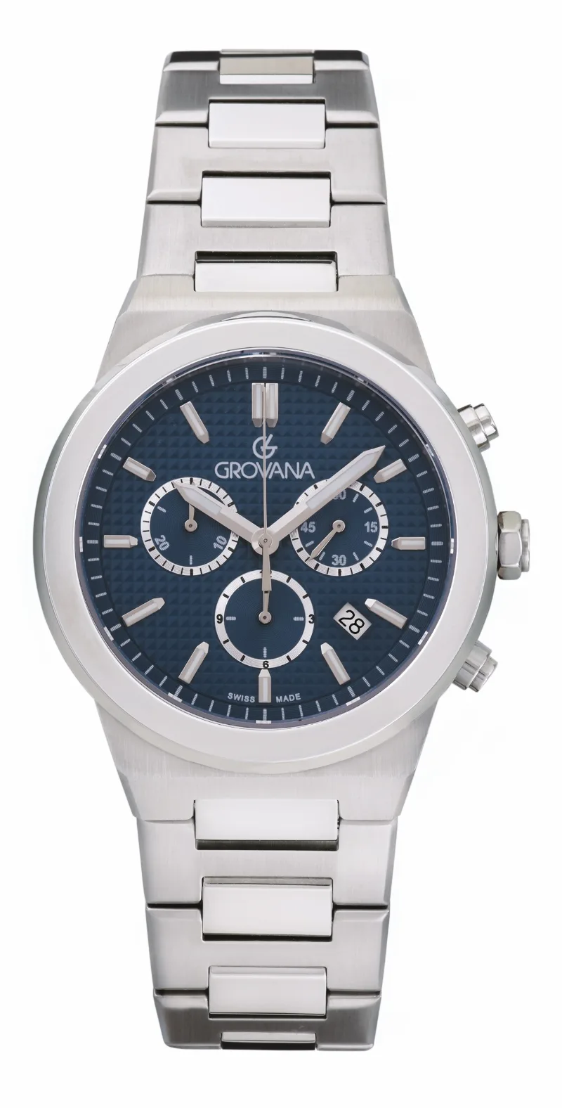 Grovana Sea Cliff Chronograph Steel Herreur