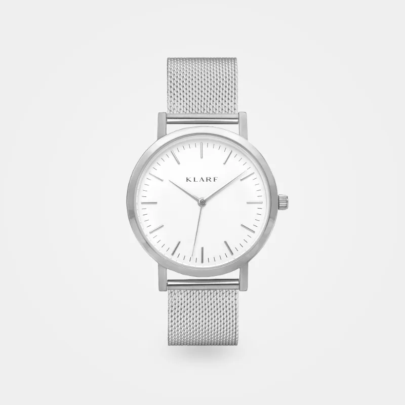 KLARF Classic White & Silver Dameur