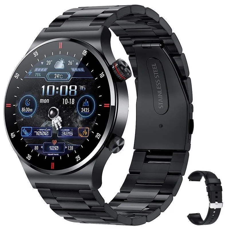SMART Watch Black Steel IP67 herreur