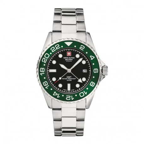 Swiss Alpine Military GMT Green Herreur