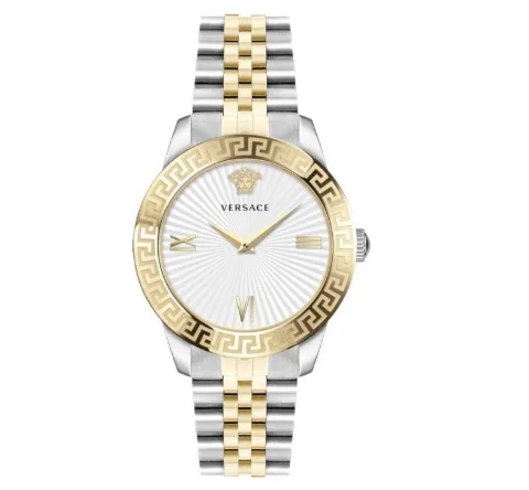 Versace Greca White Silver Dameur VEVC00519